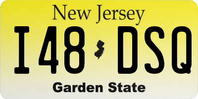 NJ license plate I48DSQ
