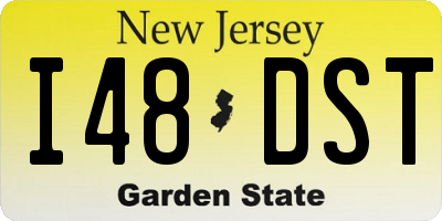 NJ license plate I48DST
