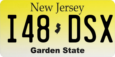 NJ license plate I48DSX