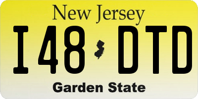 NJ license plate I48DTD