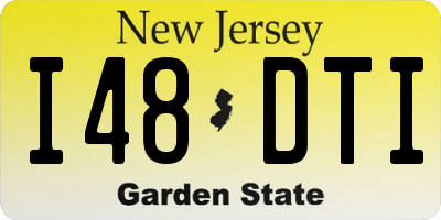 NJ license plate I48DTI