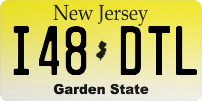 NJ license plate I48DTL