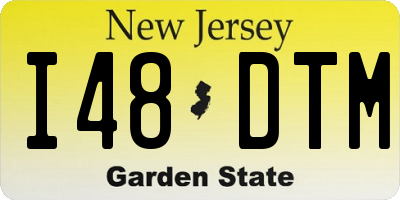 NJ license plate I48DTM