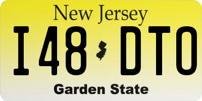 NJ license plate I48DTO
