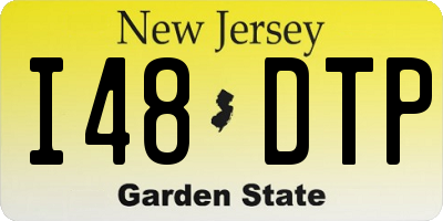 NJ license plate I48DTP