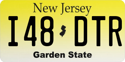 NJ license plate I48DTR