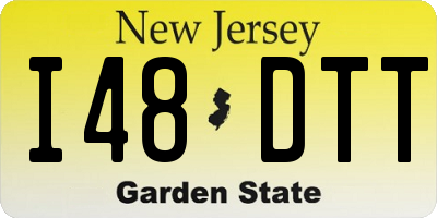NJ license plate I48DTT