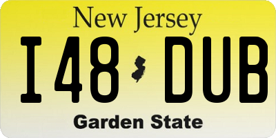 NJ license plate I48DUB