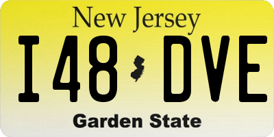 NJ license plate I48DVE