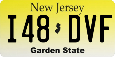 NJ license plate I48DVF