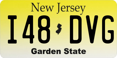 NJ license plate I48DVG