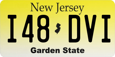 NJ license plate I48DVI