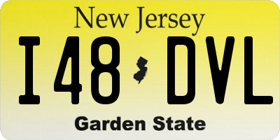NJ license plate I48DVL