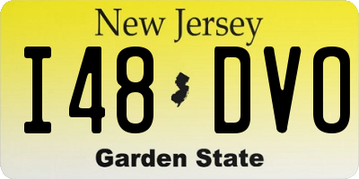 NJ license plate I48DVO