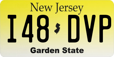 NJ license plate I48DVP