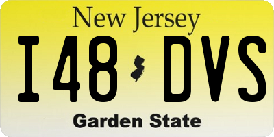 NJ license plate I48DVS