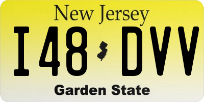 NJ license plate I48DVV