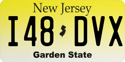 NJ license plate I48DVX