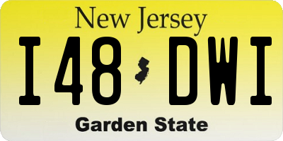 NJ license plate I48DWI