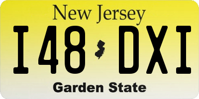 NJ license plate I48DXI