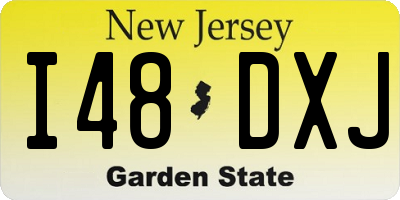 NJ license plate I48DXJ
