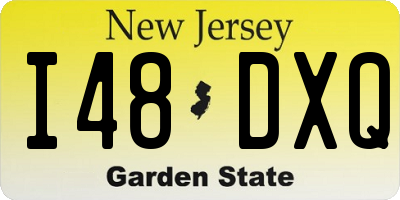 NJ license plate I48DXQ