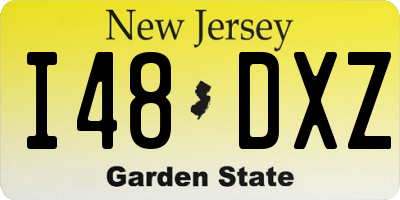 NJ license plate I48DXZ