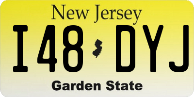 NJ license plate I48DYJ