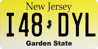 NJ license plate I48DYL