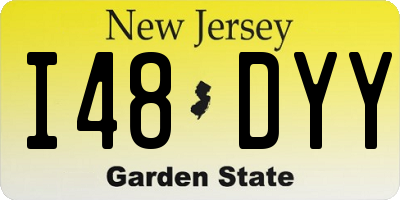 NJ license plate I48DYY