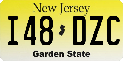 NJ license plate I48DZC