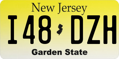 NJ license plate I48DZH