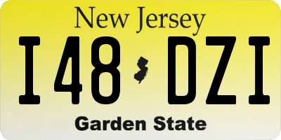 NJ license plate I48DZI