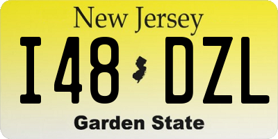NJ license plate I48DZL