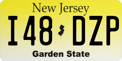 NJ license plate I48DZP