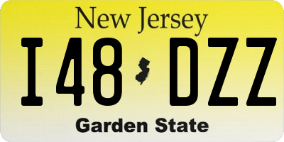 NJ license plate I48DZZ