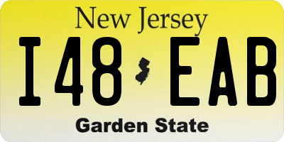 NJ license plate I48EAB