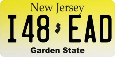 NJ license plate I48EAD