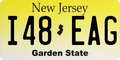 NJ license plate I48EAG