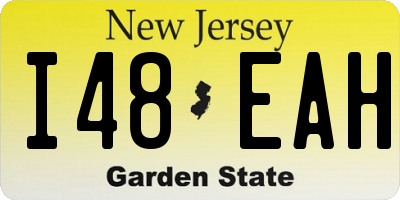 NJ license plate I48EAH