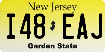 NJ license plate I48EAJ