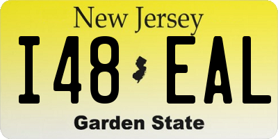 NJ license plate I48EAL