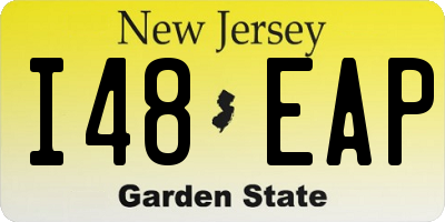 NJ license plate I48EAP