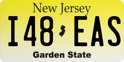 NJ license plate I48EAS