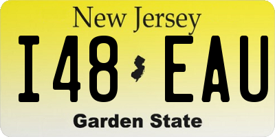 NJ license plate I48EAU