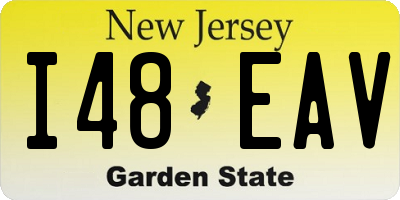 NJ license plate I48EAV