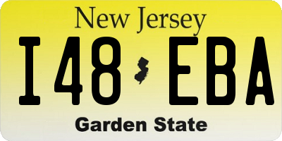 NJ license plate I48EBA
