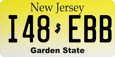 NJ license plate I48EBB