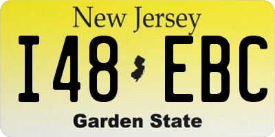 NJ license plate I48EBC