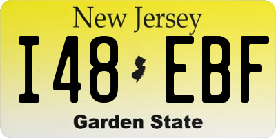 NJ license plate I48EBF